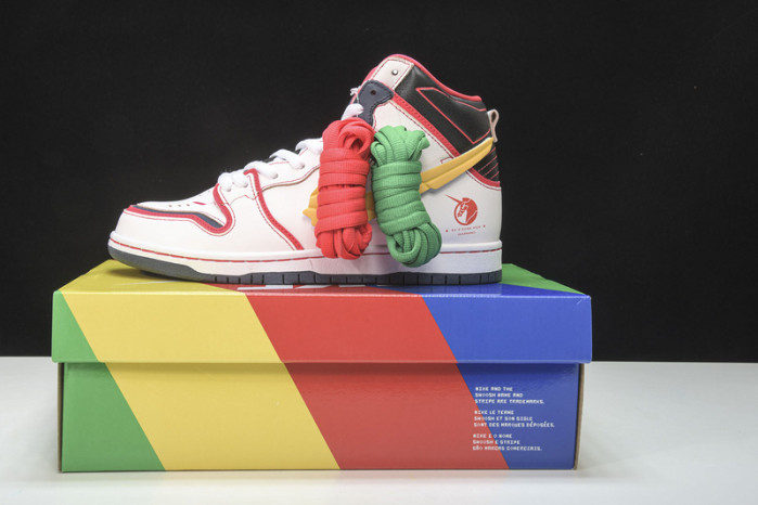 Gundam Nike SB Dunk High White DH7717-100