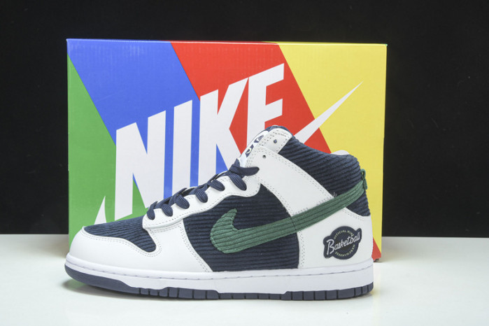 Nike Dunk High Sports Specialties White Navy  DH0953-400