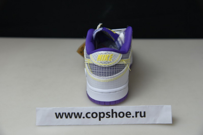 Union LA x Nike Dunk Low Court Purple White Grey Yellow  DJ9649-500