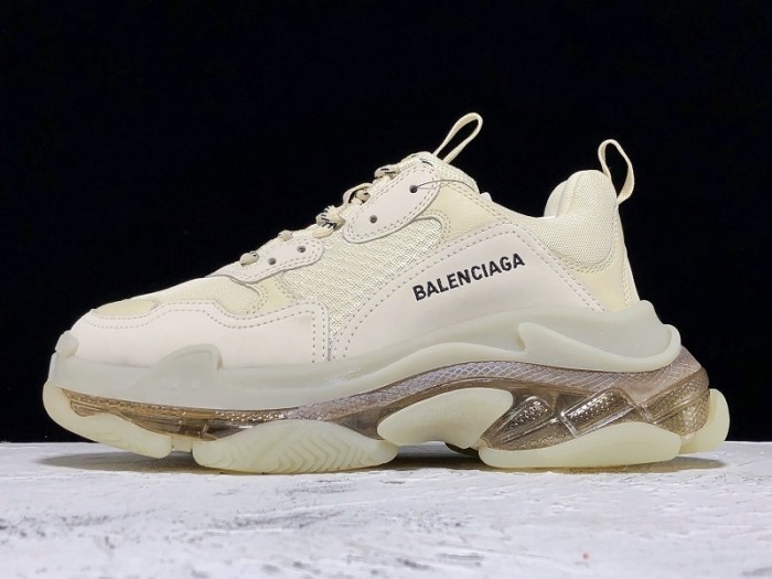 BL TRIPLE S TRAINERS CLEAR SOLE gold and white  541624  W09O1 9005