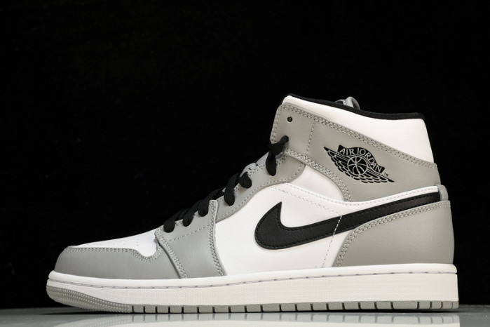 Jordan 1 Mid Light Smoke Grey - 554724-092
