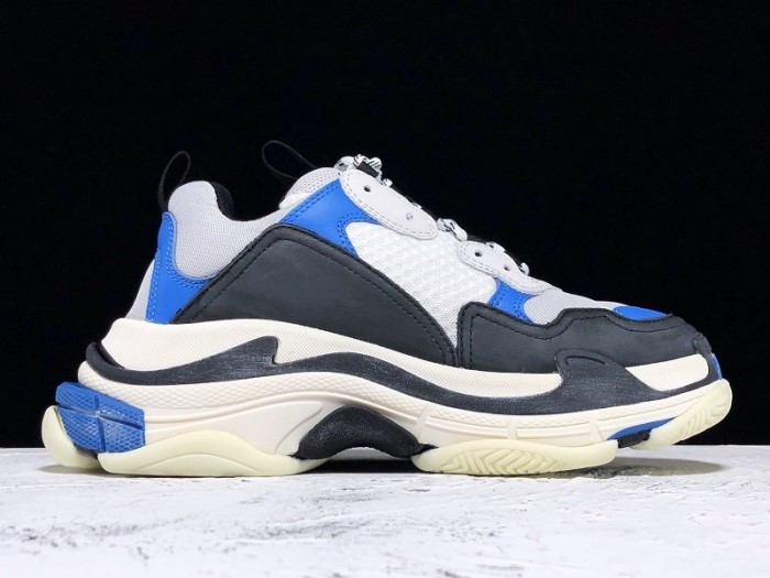 BL TRIPLE S TRAINERS CLEAR SOLE B;ACK BLUE  WHITE   541624  W09OH  1007