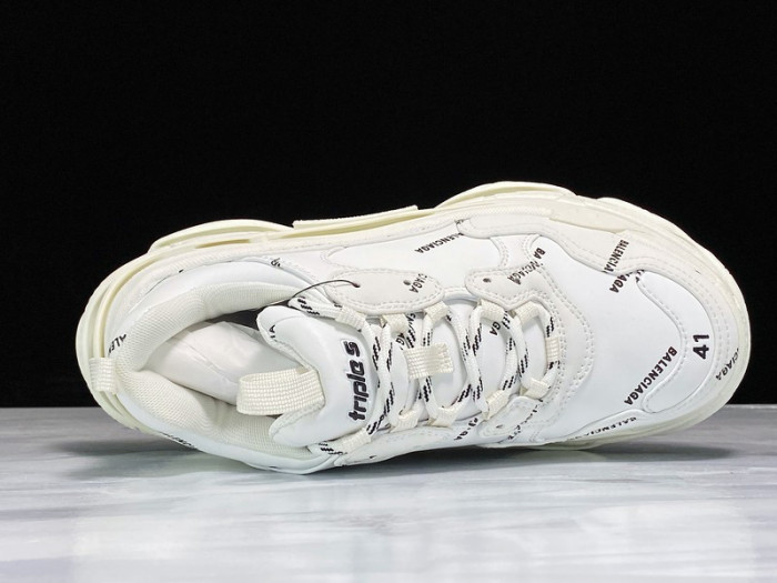 BL TRIPLE S TRAINERS WHITE  LETTERS  541624 W09O1 8013