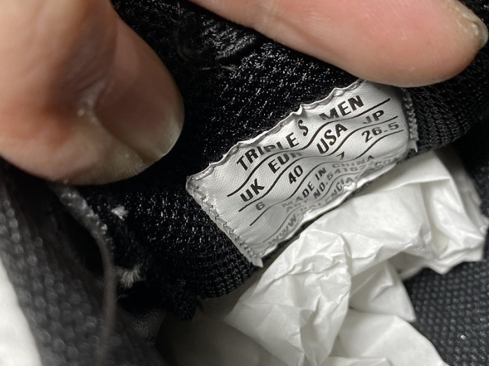 BL TRIPLE S TRAINERS CLEAR SOLE BLACK /BROWN/ RED 541624  W09O1 9000