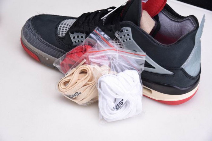 OF x Air Jordan 4 “Bred” CV9388-001