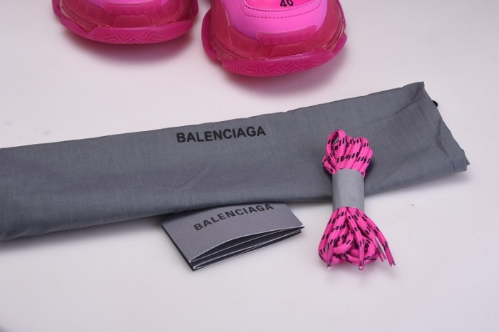 BL TRIPLE S TRAINERS CLEAR SOLE BLUE ADN RED 541624  W09O1 2132