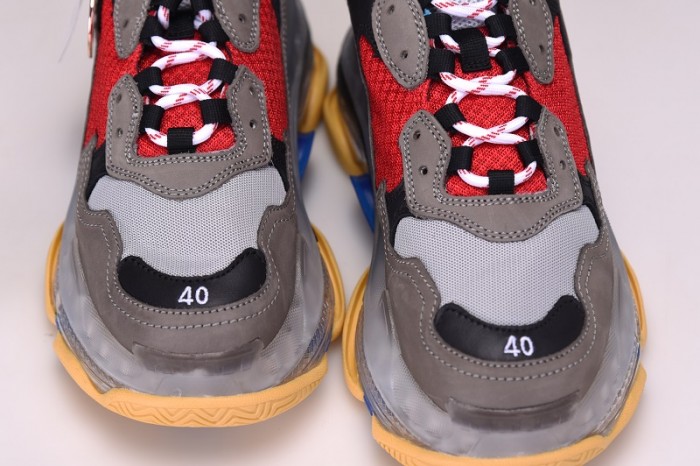 BL TRIPLE S TRAINERS CLEAR SOLE BLUE ADN RED 541624  W09O1 2120